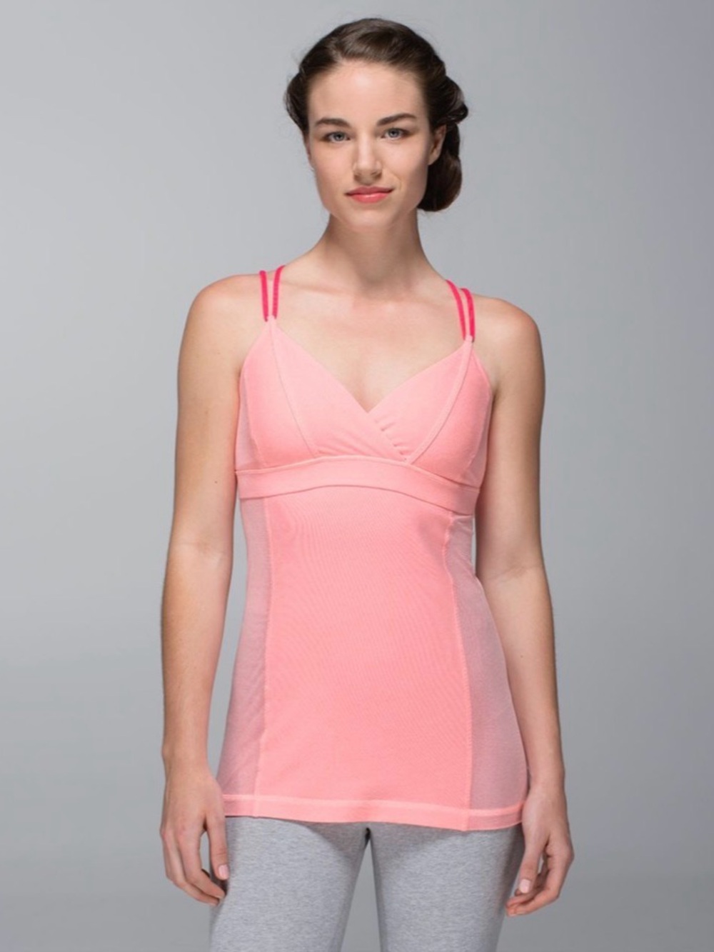 Lululemon Patience Tank
Bleached Coral / Neon Pink